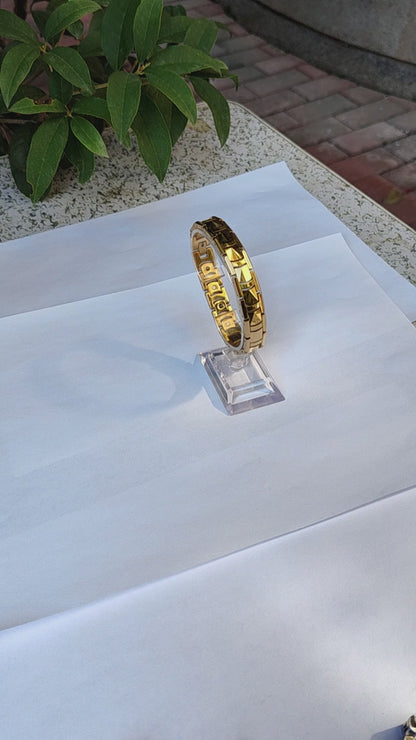 Magnetic bracelets for Pain Relief Men Tungsten Gold bracelet
