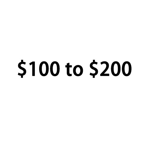 $100 to $200