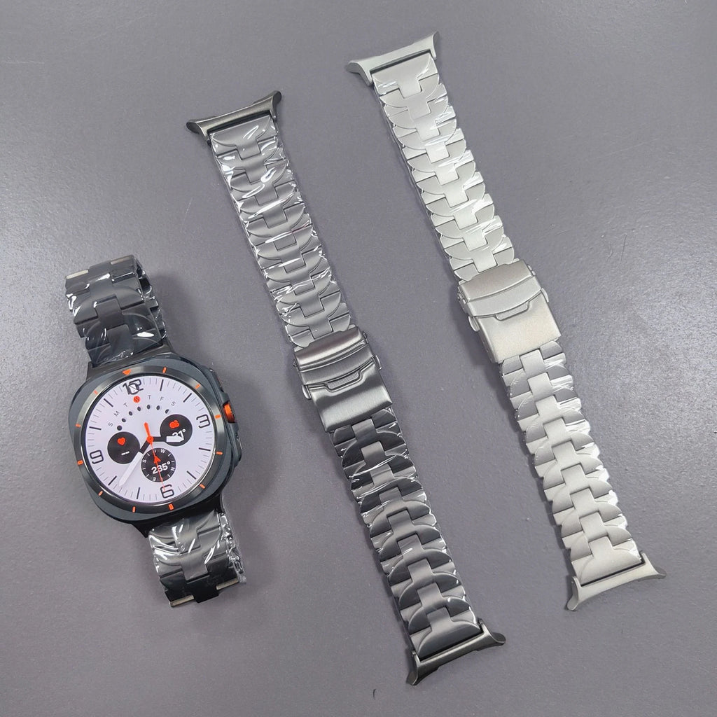 Metal Stainless Steel Wristband Replacement Strap Men for Samsung Galaxy Watch 7 Ultra 47mm (Copy)