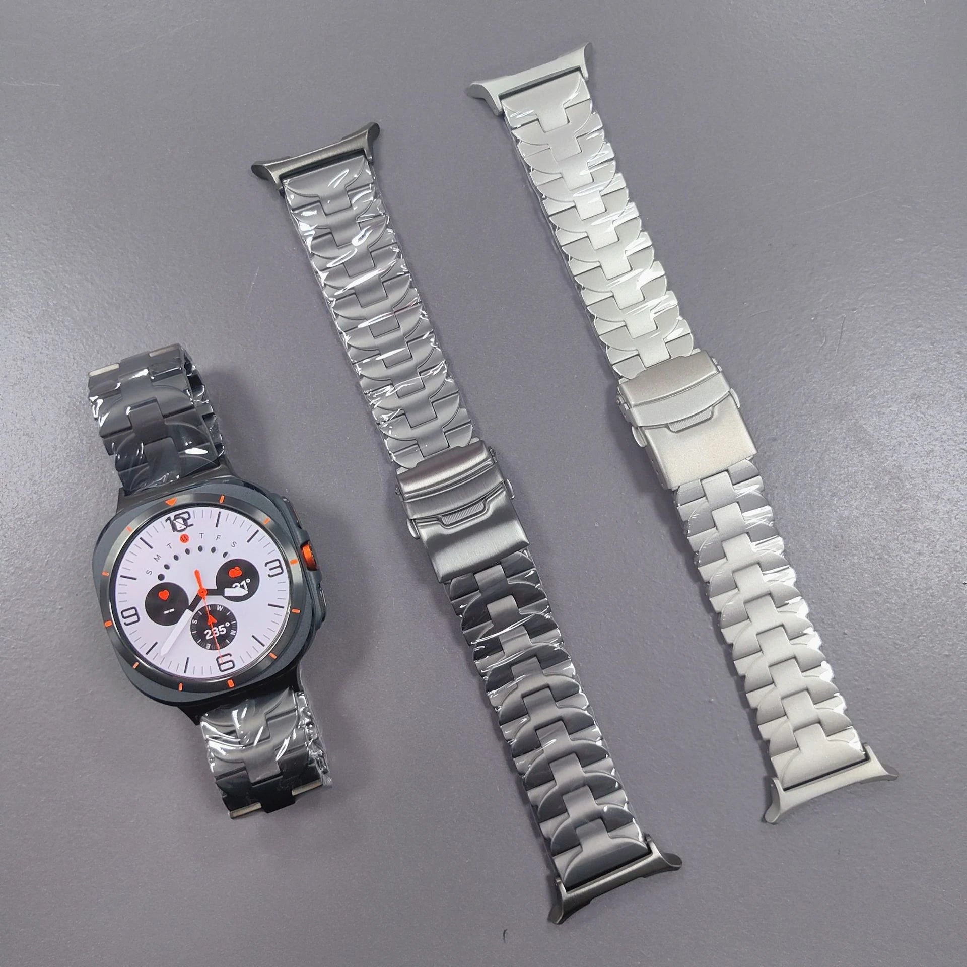 Metal Stainless Steel Wristband Replacement Strap Men for Samsung Galaxy Watch 7 Ultra 47mm (Copy)