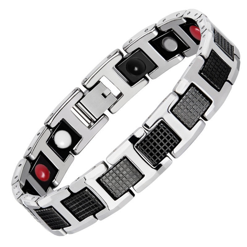 Mens Magnetic Bracelets for Arthritis Pain Relief Bracelet ,silver