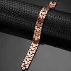  Pure Copper Magnetic Bracelet with Double Row Magnets