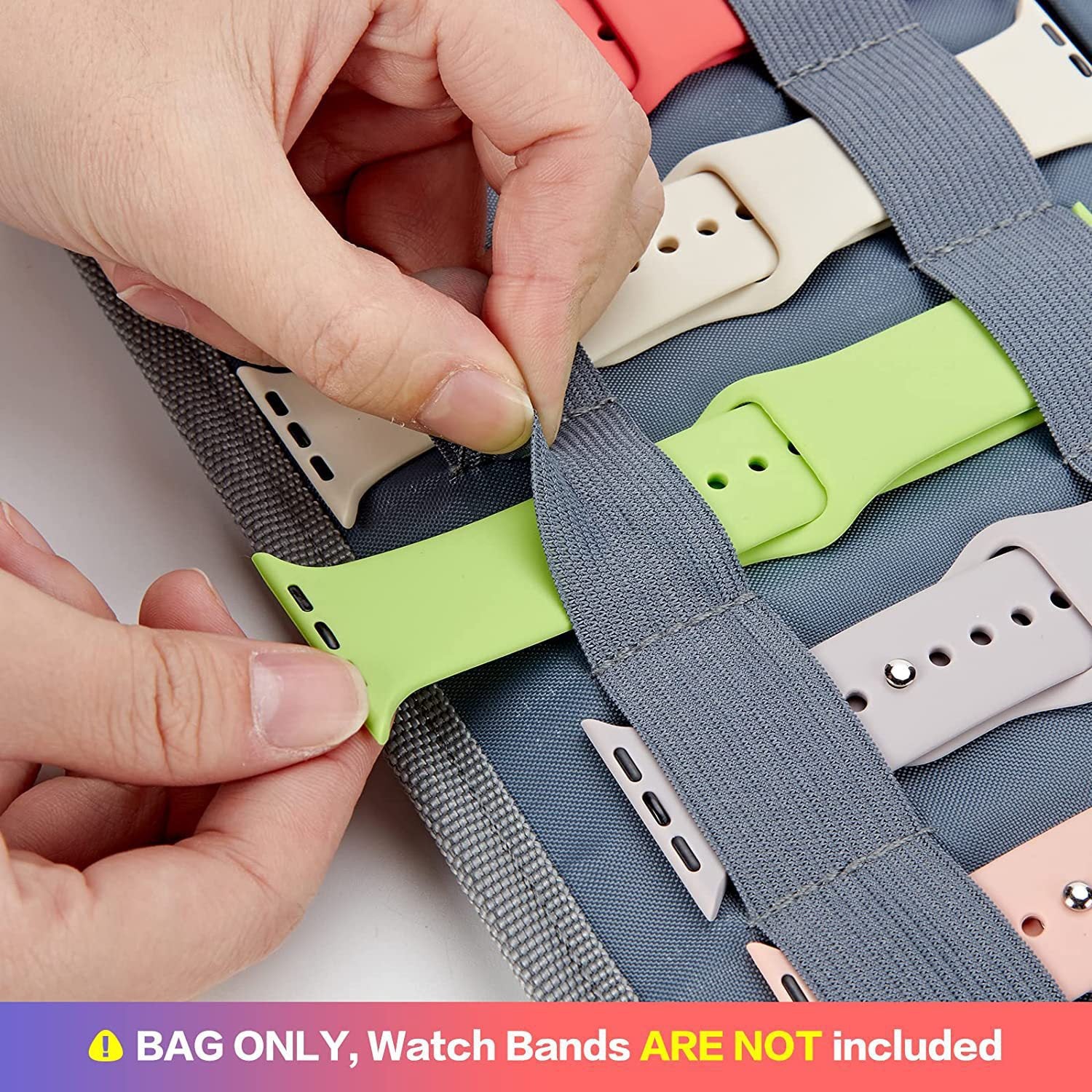 Watch Bands Carrying Case Storage Bag for Apple Watch Bands 