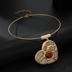 Love Heart Necklace – Infinite Heart Birthstone Pendant Gift for Women, Wife & Mom