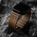 Genuine Leather Cowhide Handmade Apple Watch 9 Leather Watchband