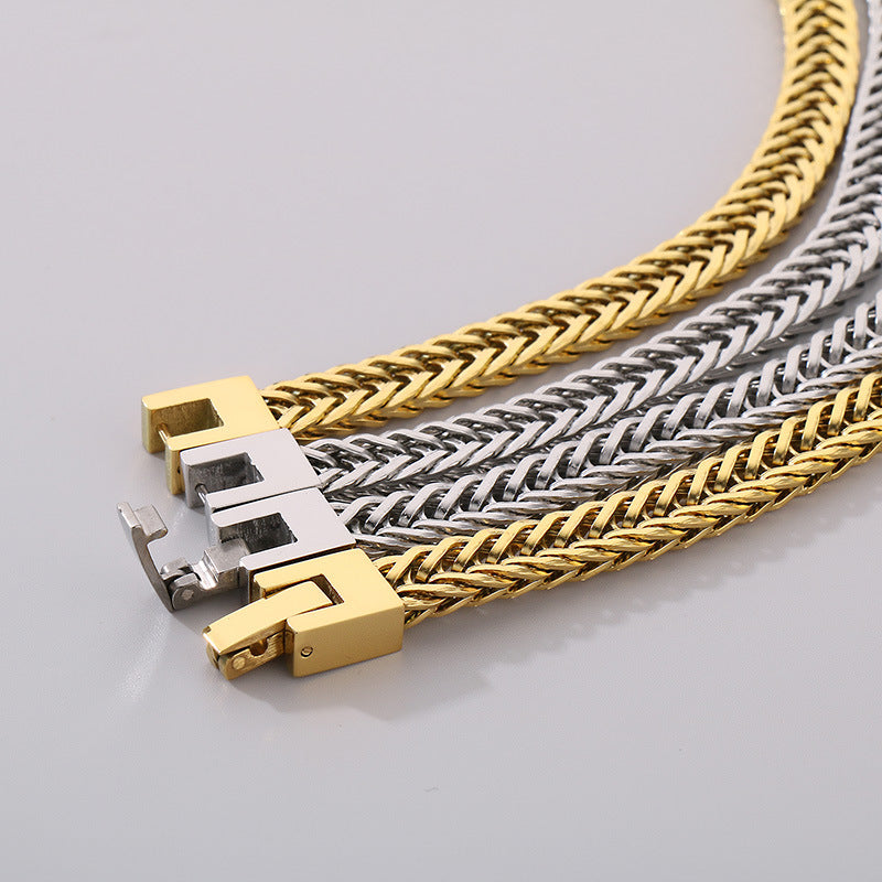 Men's jewelry gold simple necklace M2G-G13