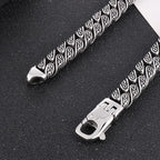 Handmade Viking Necklace In Metal Solid 316L Marine Stainless Steel 27" for Men