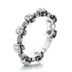 Men’s Stainless Steel Chain Matte Cuba Skull bracelet