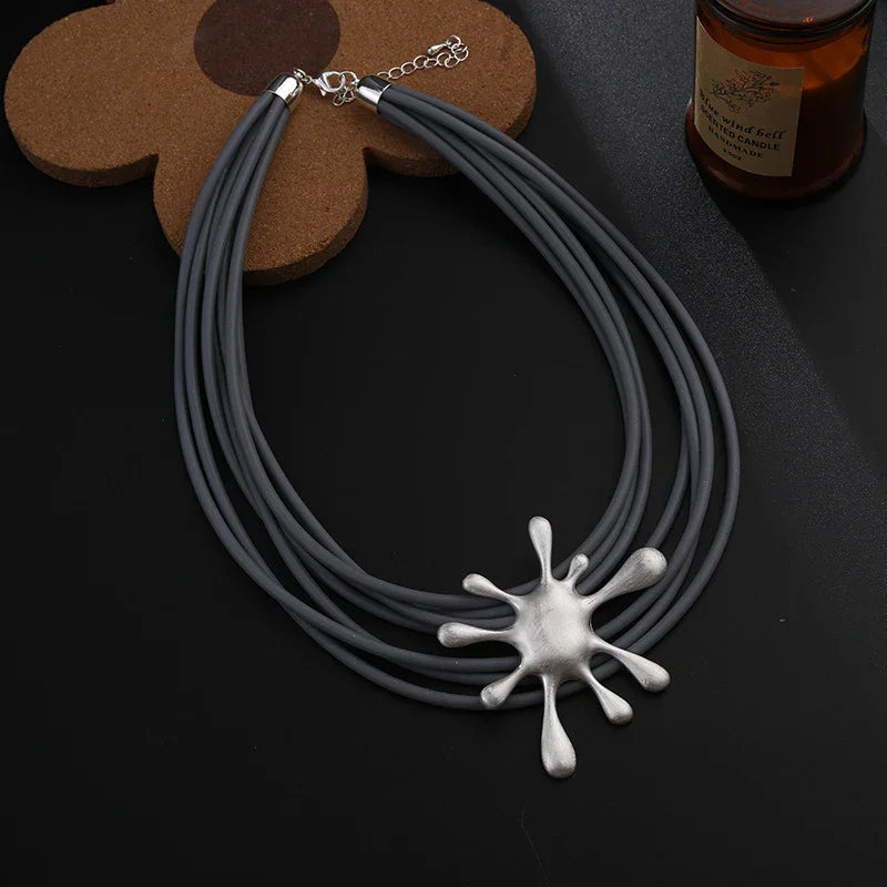 Punk Melting Dripping Water-drop Choker Necklace for Women