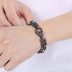 Gold Curb Link Bracelet - Men's Jewelry Men's Gold Curb Link Bracelet