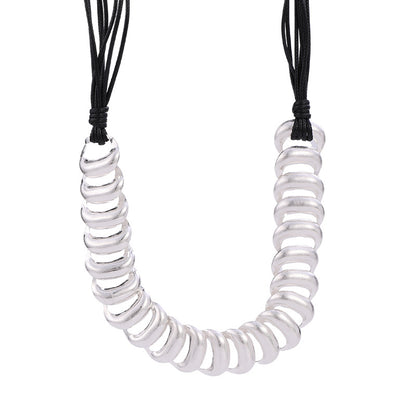 Elegant Necklace Big Washers Accent Modern Fashion Jewelry For Women