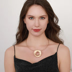 エレガントなデイリーローズゴールドとシルバーのツートンマルチレイヤーティアドロップダングルイヤリングレディース