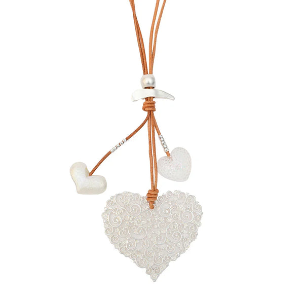 Love Heart Long Necklaces Collares Necklace Goth Pendants Accessories For Women