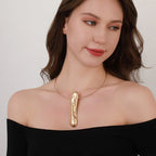 エレガントなデイリーローズゴールドとシルバーのツートンマルチレイヤーティアドロップダングルイヤリングレディース