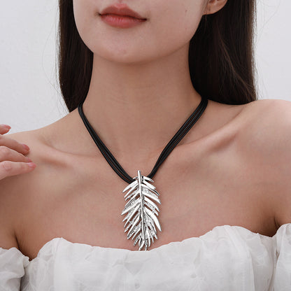 Womens Pendant Necklace Jewelry Long Rope Sweater Necklace for Woman