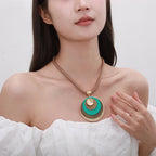 Boho Chic Layered Pendant Necklace – Stylish Statement Jewelry for Women