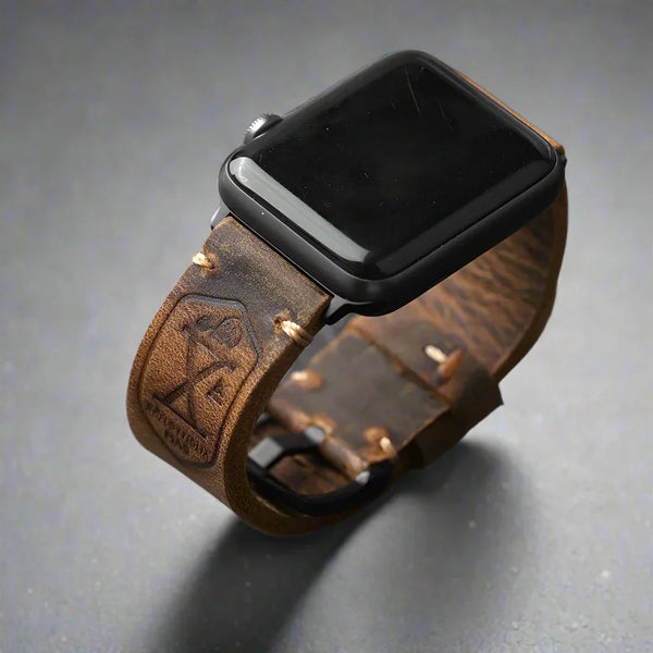 Italian Genuine Leather Cowhide Handmade Apple Watch Ultra 2 Leather Watchband