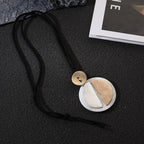 statement necklace funky round pendant necklace - CIVIBUY