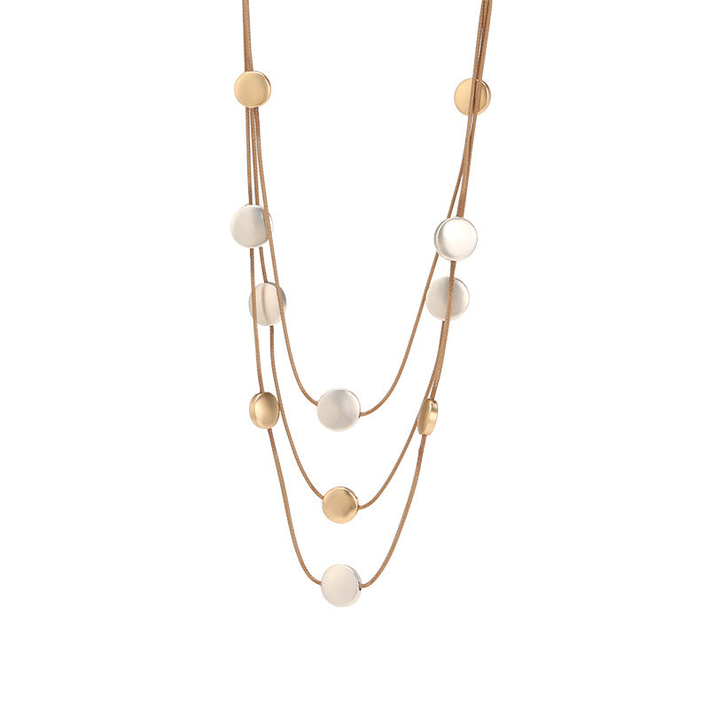 Discs Pendant Necklace chunky necklace for women【wholesale】 - CIVIBUY