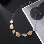 Tia Pebble Necklace Pendant Necklace - CIVIBUY