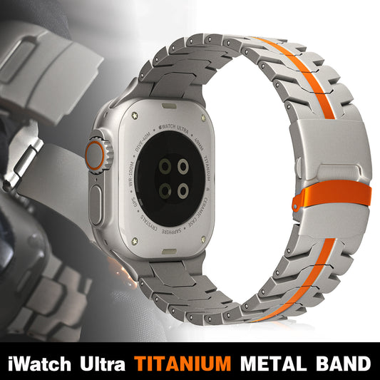 Rugged titanium Iwatch band 49Mm Iwatch Ultra strength band - CIVIBUY