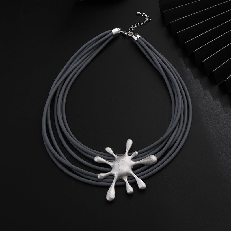 Punk Melting Dripping Water-drop Choker Necklace for Women