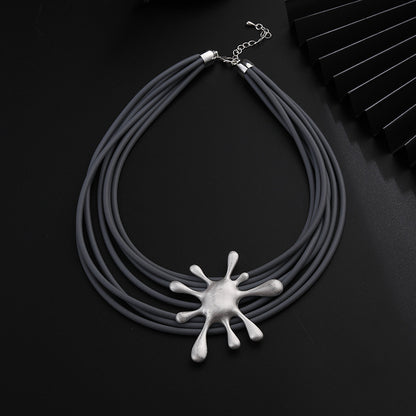 Punk Melting Dripping Water-drop Choker Necklace for Women