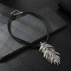 ロング 32 インチ ダブル サークル リンク ネックレス ロジウム スターリング シルバー