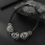 Womens Pendant Necklace Handmade Jewelry Long Rope Sweater Necklace for Woman