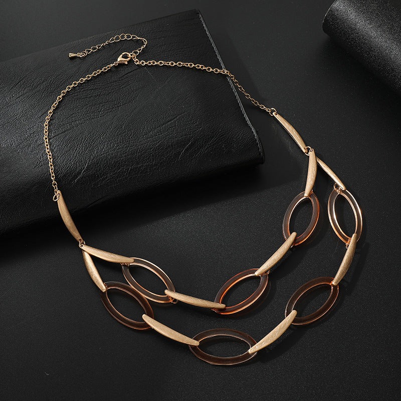 Womens Multilayer Pendant Necklaces Vintage Jewelry Fashion Long Sweater Necklace for Woman