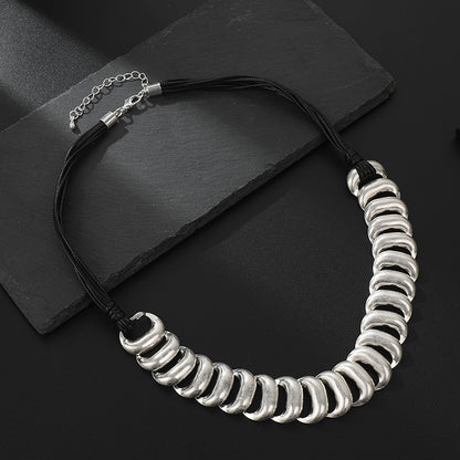 Elegant Necklace Big Washers Accent Modern Fashion Jewelry For Women