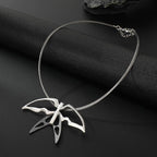 Silver Butterfly Necklace for Women Chain Shiny Necklace Dainty Gifts Party