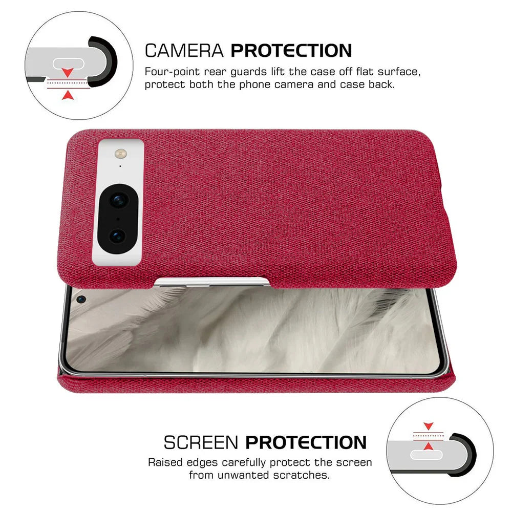 Cloth Case for Google Pixel 9 - Shockproof Phone Protection