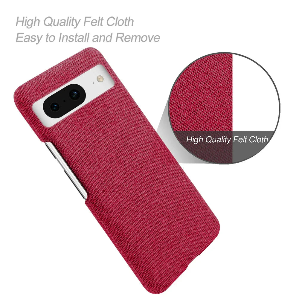 Cloth Case for Google Pixel 9 - Shockproof Phone Protection