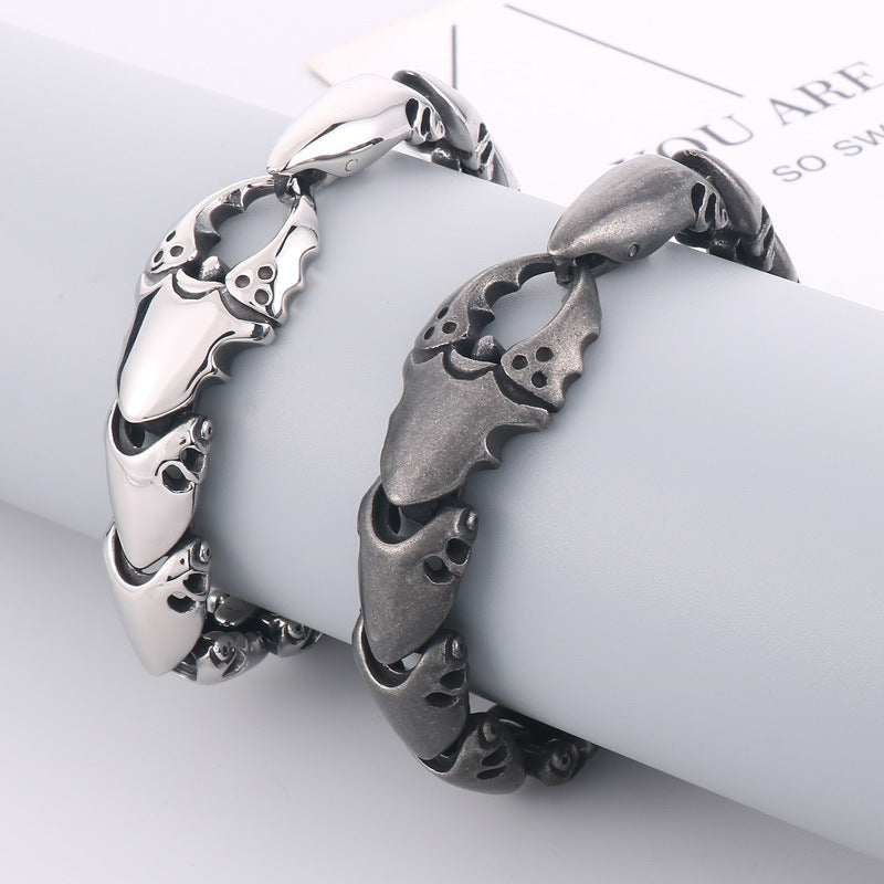 stainless steel Bracelets For Men crab bracelet - CIVIBUY