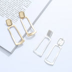 Metal Clip On Earrings Women Gold Clip Earrings For Women Non Pierced Dangle Drop Earrings - CIVIBUY
