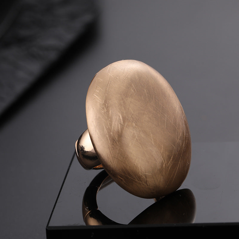 Maxi ring volume in satin bronze For women - CIVIBUY