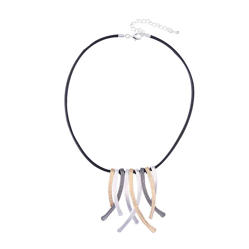 Fashion Chokers Statement Necklaces&Pendants Silver Color Jewelry For Women - CIVIBUY