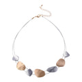 Tia Pebble Necklace Pendant Necklace - CIVIBUY