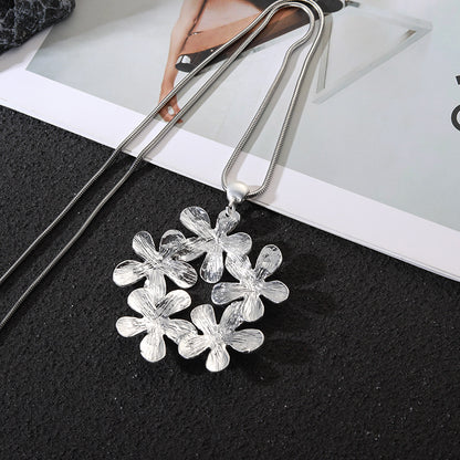Leaves Grass 925 Silver Necklace Pendant Engagement Jewelry - CIVIBUY