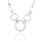 Gold Plated Circle Elegant Necklace Lightweight for Women Girls Ladies - CIVIBUY