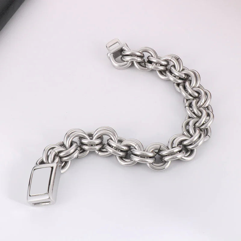 simple Roma Bracelets For Men Steel Viking Link Chain - CIVIBUY