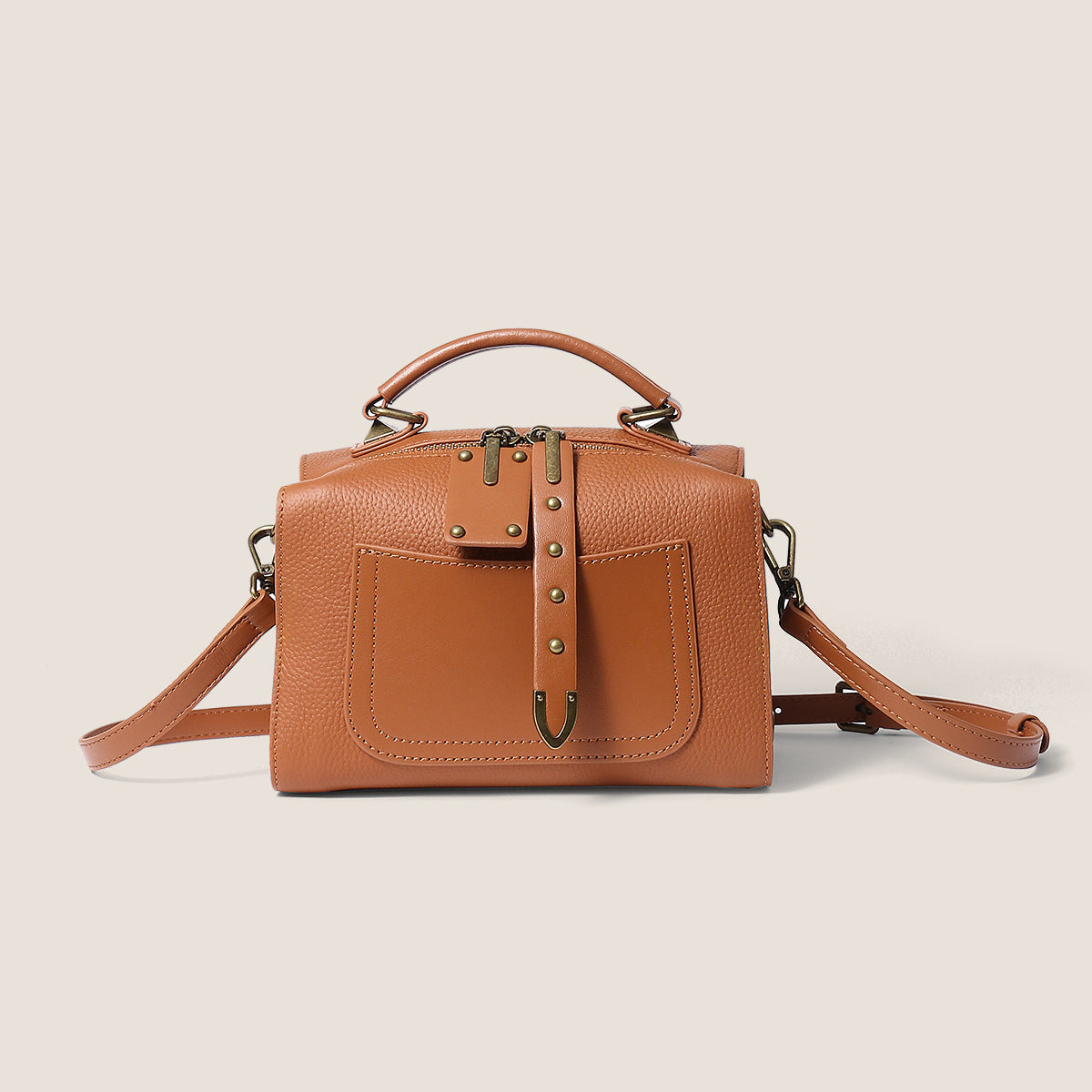 Women's Leather Shoulder Bag, Small Shoulder Bags, Lady Cute Genuine Leather Bag - CIVIBUY