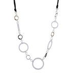 silver coated plastic silver gunmetal-finished steel,28-inch continuous loop Women - CIVIBUY