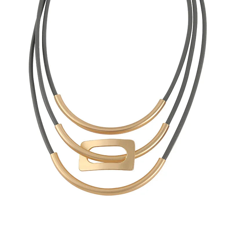 Strand Rope with Gold Color Necklace for women - CIVIBUY