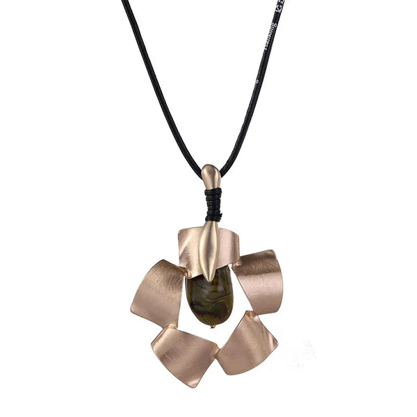 Lange 32-inch Double Circle Link ketting Rhodium op Sterling Zilver