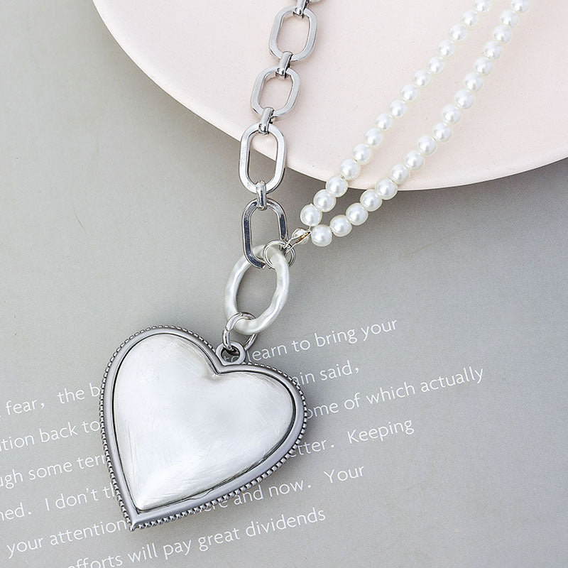 Charming Heart Pendant Necklace Neck Choker Decorative Jewelry - CIVIBUY