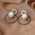 matte gold or silver hammered wide cutout odd shaped earrings - CIVIBUY