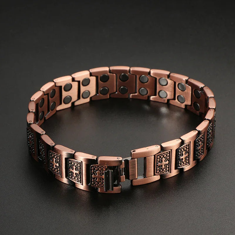 Copper bracelet fro men Power Magnetic Bracelets for Arthritis pains - CIVIBUY