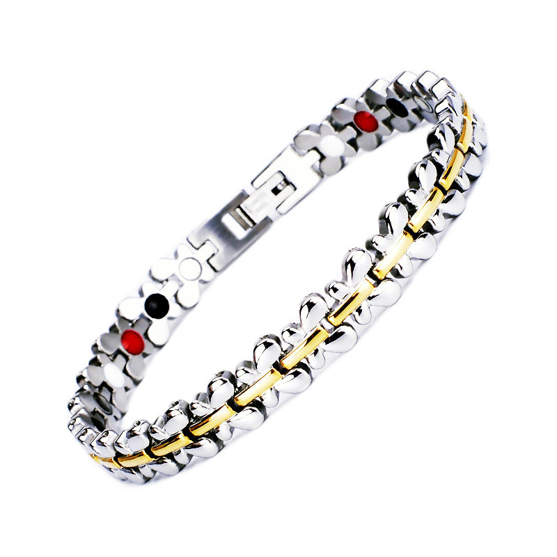 Stainless Magnetic Therapy Bracelet Health Care Gift for Womens - CIVIBUY